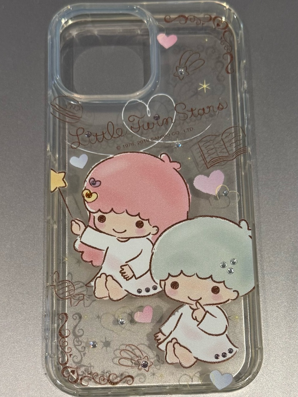 Clear Little Twin Stars Pink & Mint Phone Case - Sanrio for iPhone 13 Pro Max